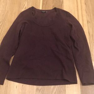 Magaschoni Cashmere eggplant sweater